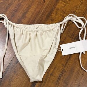 NWT Mikoh Ecru Bikini Bottom Medium
